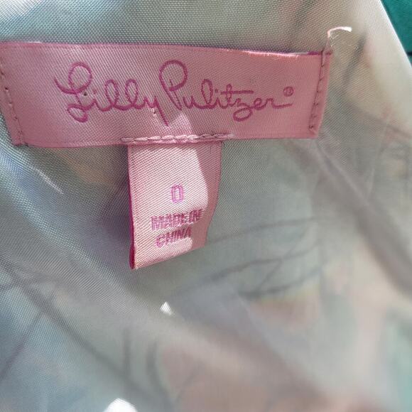 LILLY PULITZER 3/4 Sleeve Silk Dress Size 0 - Picture 6 of 10